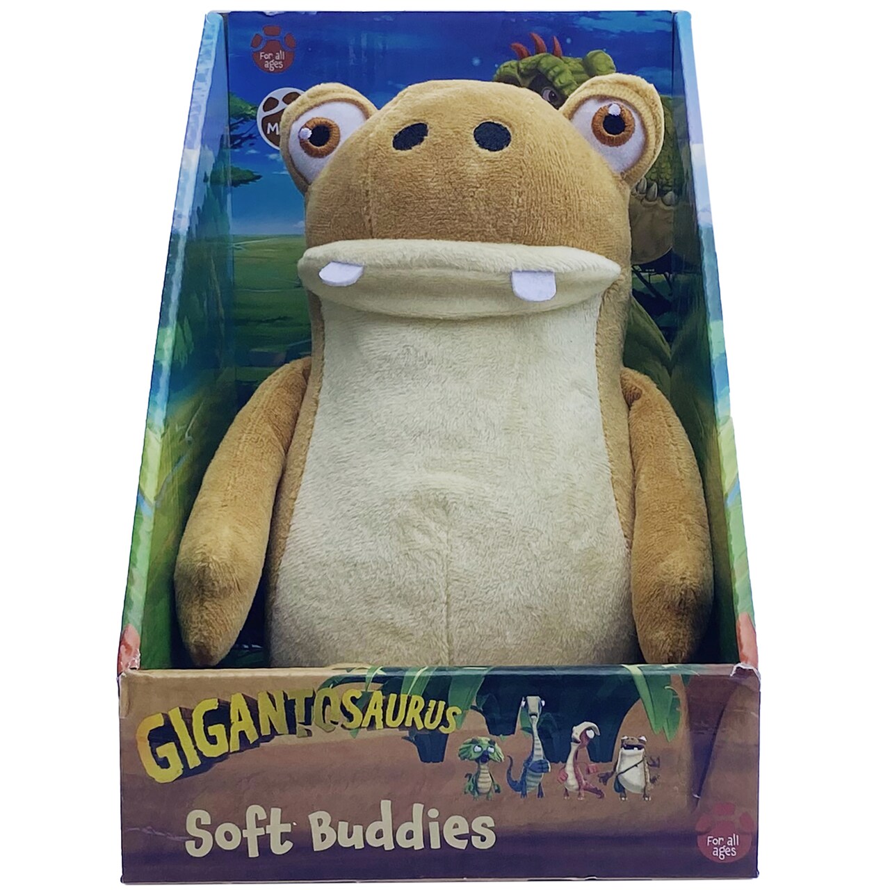 Gigantosaurus: 10" Dinosaur Soft Plush - Mazu - Tan & Green Huggable Dino, Soft Texture Stuffed Toy, TV Series Character, Toddler & Kids Ages 1+